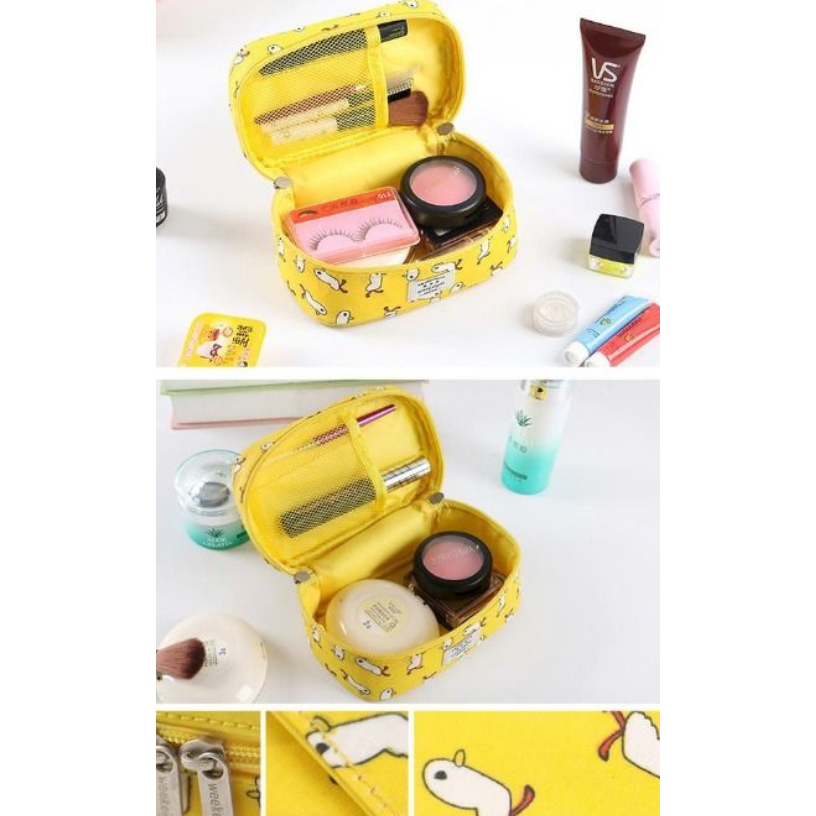 手提化妝包 收納包 文具 化妝包 小雞 或是 鵝-細節圖2