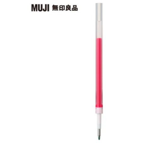 MUJI 無印良品 自由換芯膠墨筆芯 灰色 深藍色 粉紅色 水藍色 黃 替換 墨水 0.5mm 文具 筆芯-細節圖6