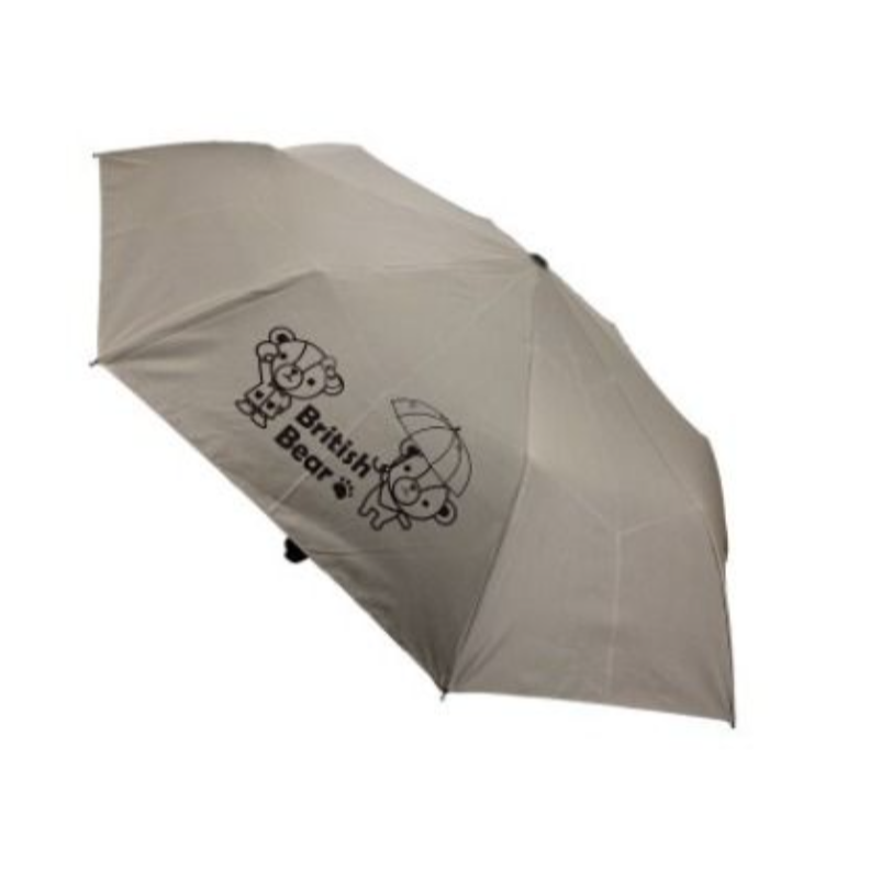 英國熊 British Bear 自動開收摺疊傘 奶茶 摺疊傘 自動傘 雨傘-細節圖2