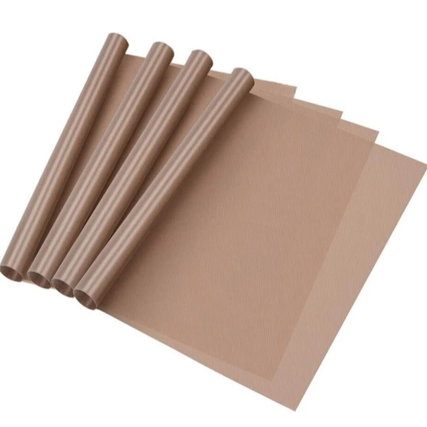 烤盤布 油紙 烘焙 烘焙墊 棕色 白色 40*60cm 耐溫200度 廚房用具 不沾烤盤布 玻璃纖維布-細節圖3