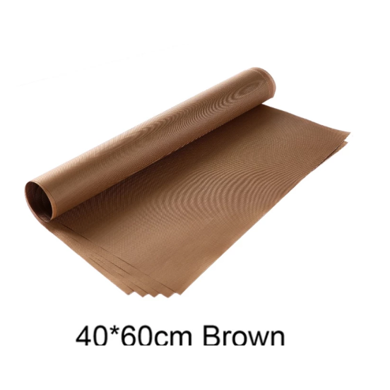 烤盤布 油紙 烘焙 烘焙墊 棕色 白色 40*60cm 耐溫200度 廚房用具 不沾烤盤布 玻璃纖維布-細節圖4