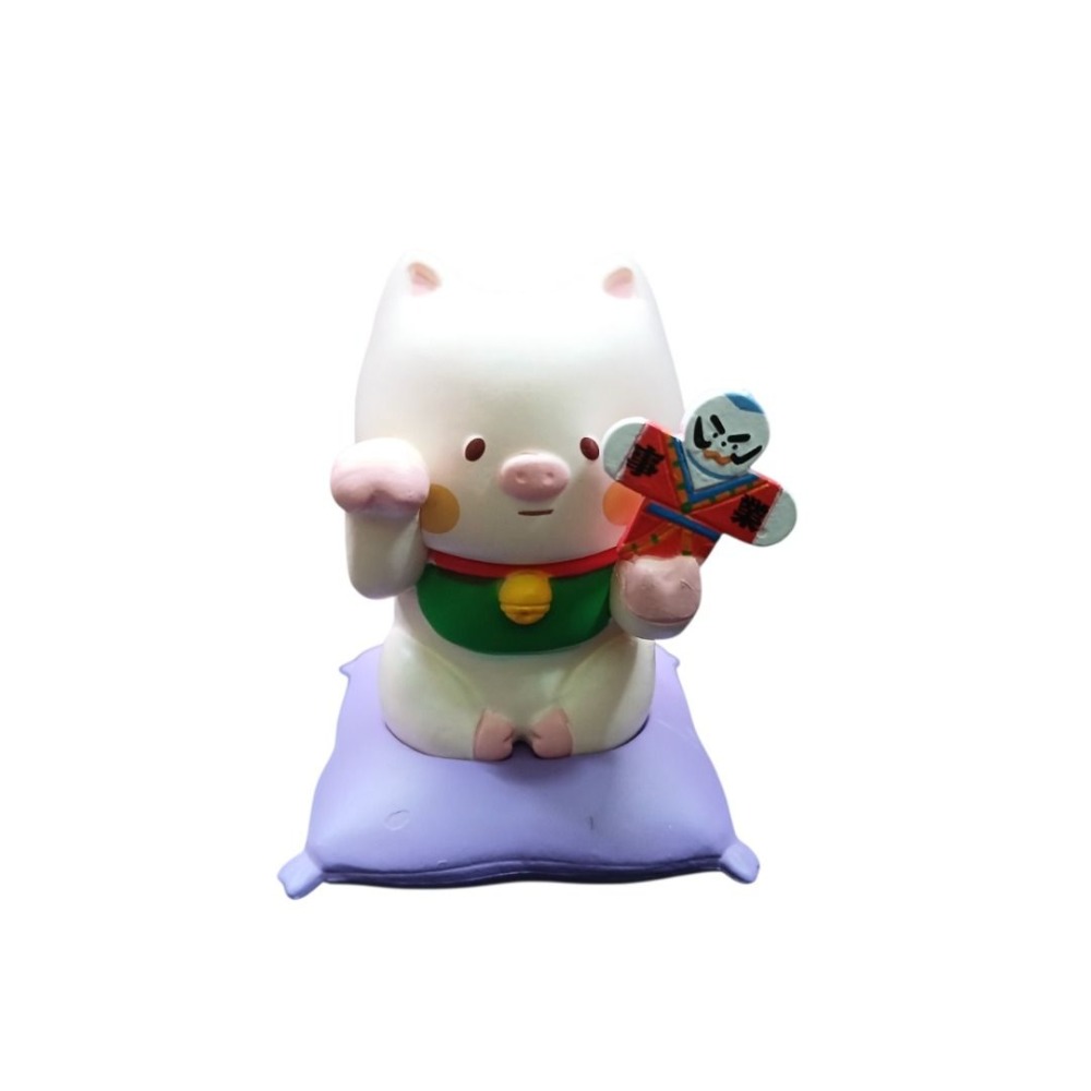 Partner Toys 夥伴玩具 招財動物 戀愛運 粉兔 粉色兔子 模型 公仔 扭蛋 盒玩 工作運 粉豬 粉色 小豬-規格圖5