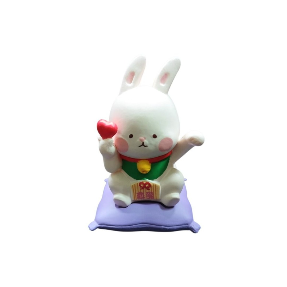 Partner Toys 夥伴玩具 招財動物 戀愛運 粉兔 粉色兔子 模型 公仔 扭蛋 盒玩 工作運 粉豬 粉色 小豬-規格圖5