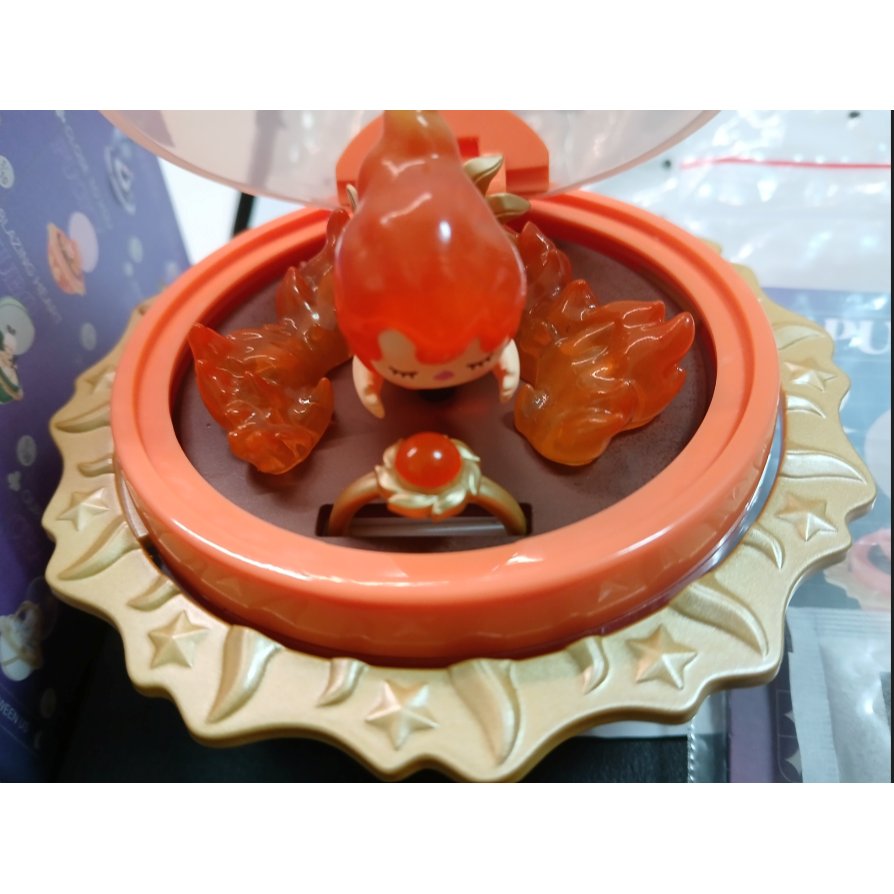 POPMART 泡泡瑪特 浪漫指尖系列 3 Pucky 畢奇 星球戒指 有盒有卡 炙熱心動 POP MART-細節圖3