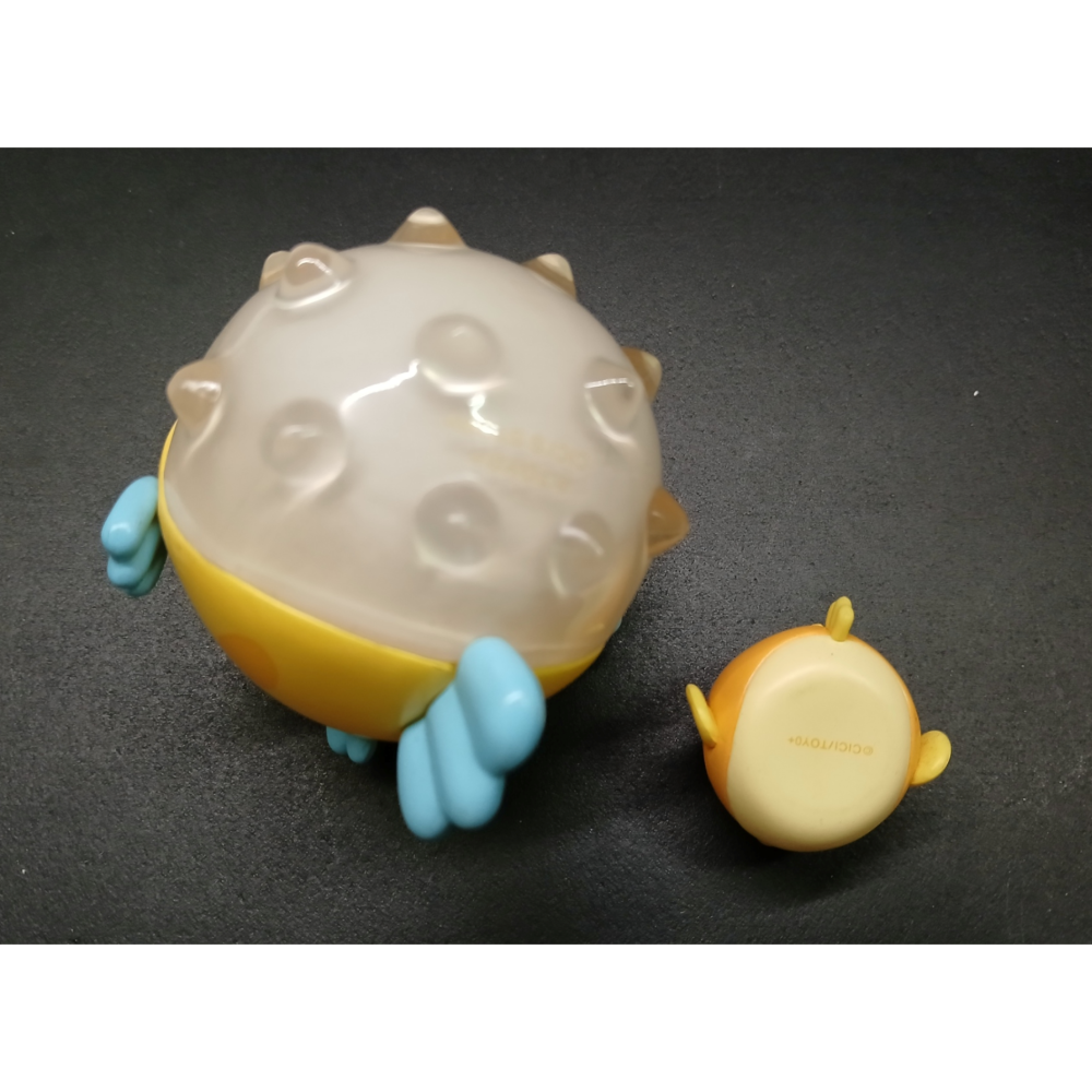 lulu豬 52TOYS 罐頭豬 LuLu 海洋系列 pufferfish 河豚 無卡無盒 二手-細節圖3