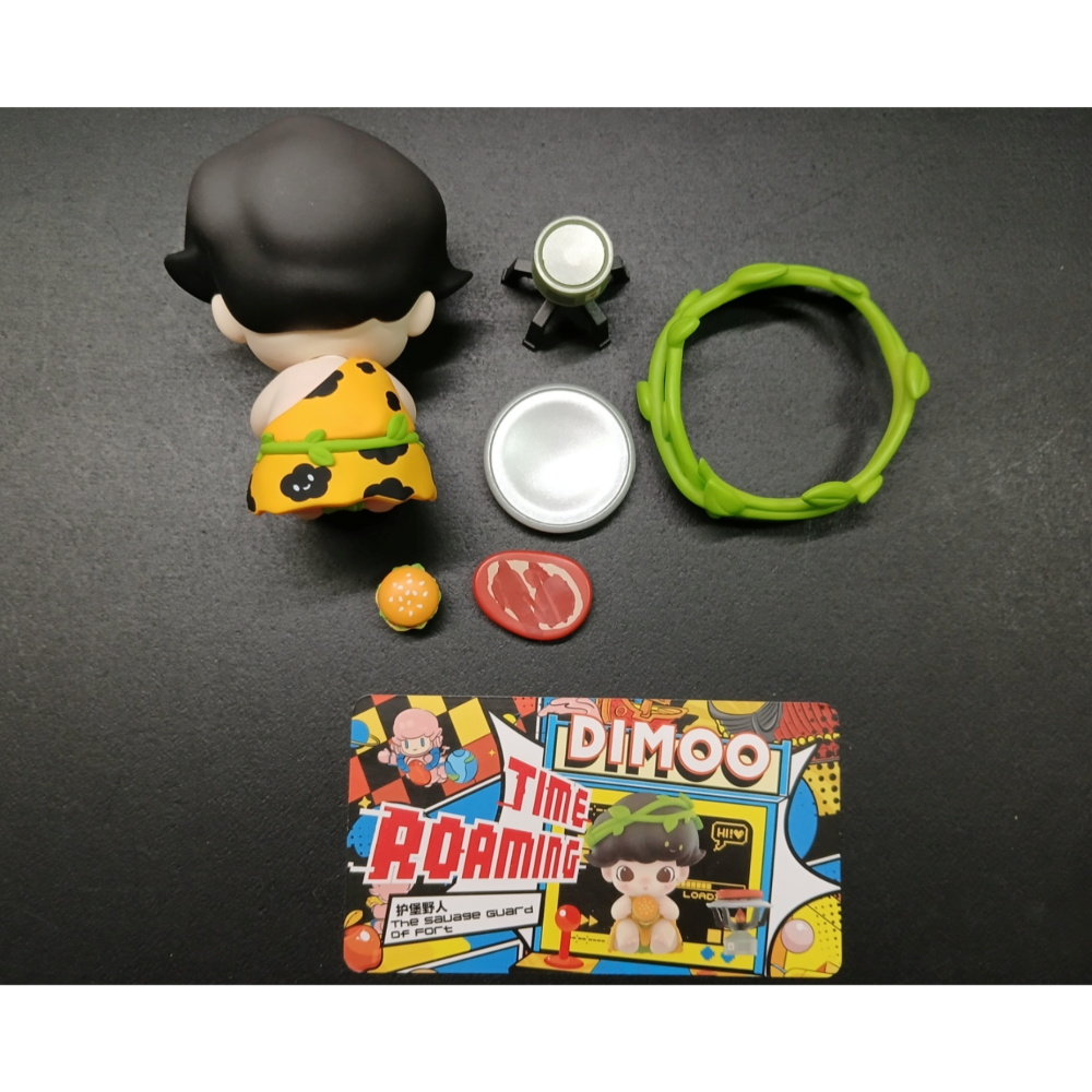 POPMART 泡泡瑪特 Dimoo 時光漫遊系列 護堡野人 POPMART 公仔 有卡無盒-細節圖3