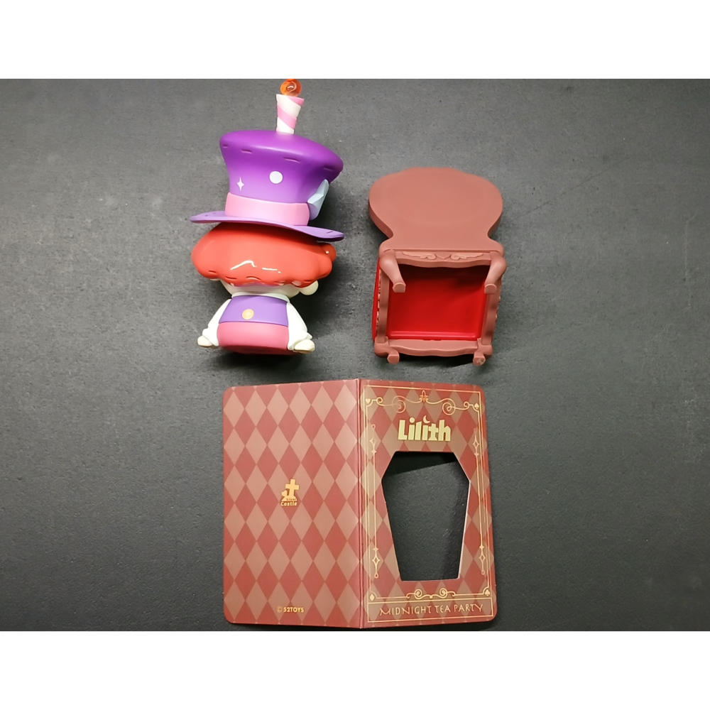 52TOYS Lilith 深夜茶話會 系列 有卡無盒 瘋帽子 52 TOYS 公仔 正版-細節圖4