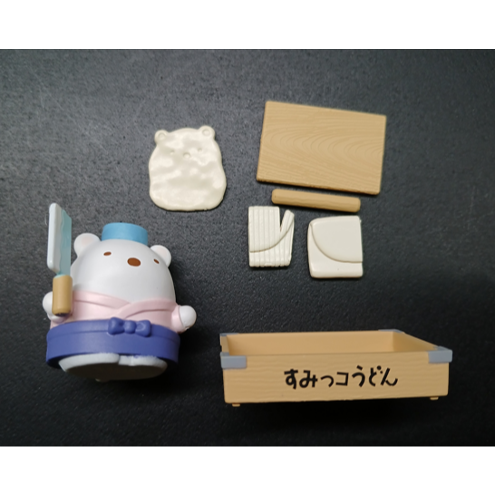 San-x Re-Ment 盒玩 角落生物 美味烏龍麵 白熊 製麵料理檯 豬排 煮麵檯-細節圖5