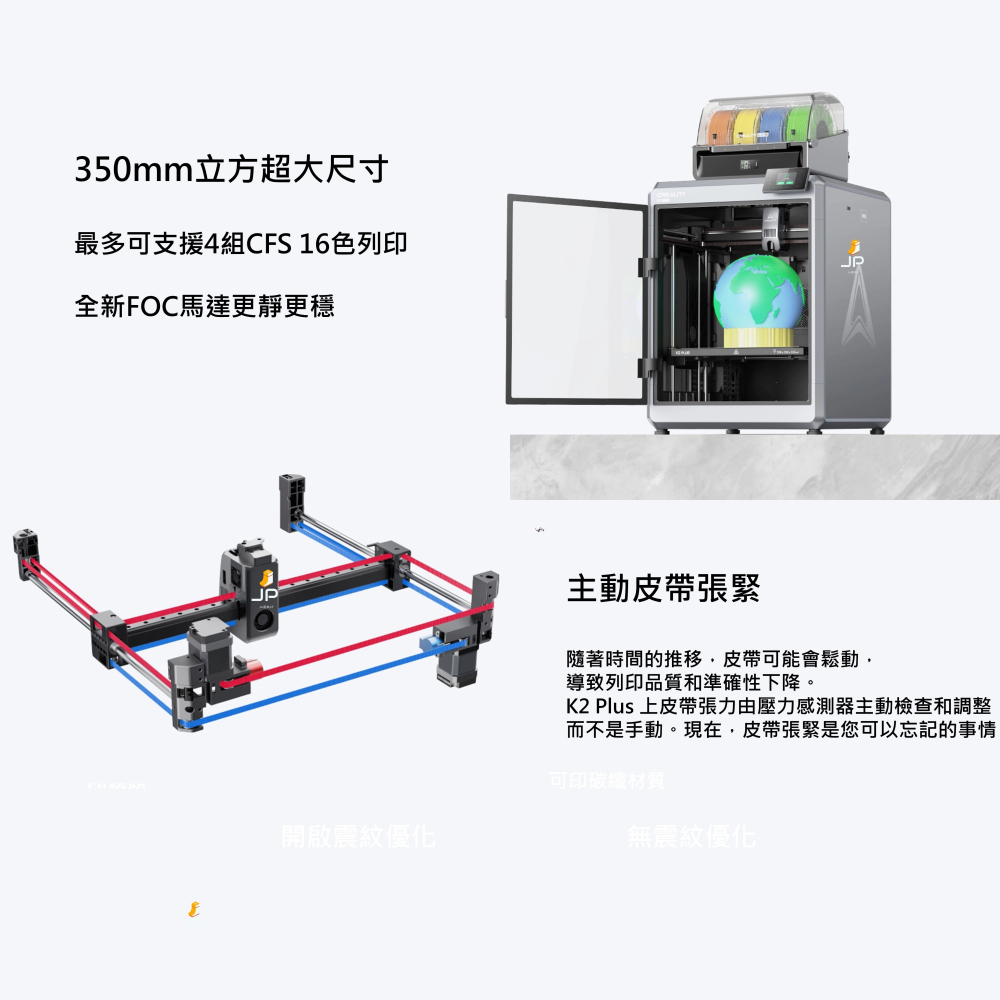 創想三維 K2 K2 PRO Combo Ender-5 S1 3D列印機 近端送料 磁吸鋼板-細節圖3