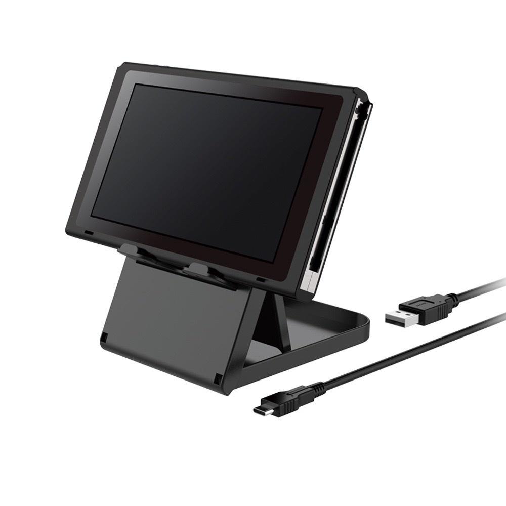 【快速出貨】 DOBE NS Switch 立架 支架 隨身 攜帶 6段 可調 直立架 TYPE-C 充電線 套裝-細節圖4