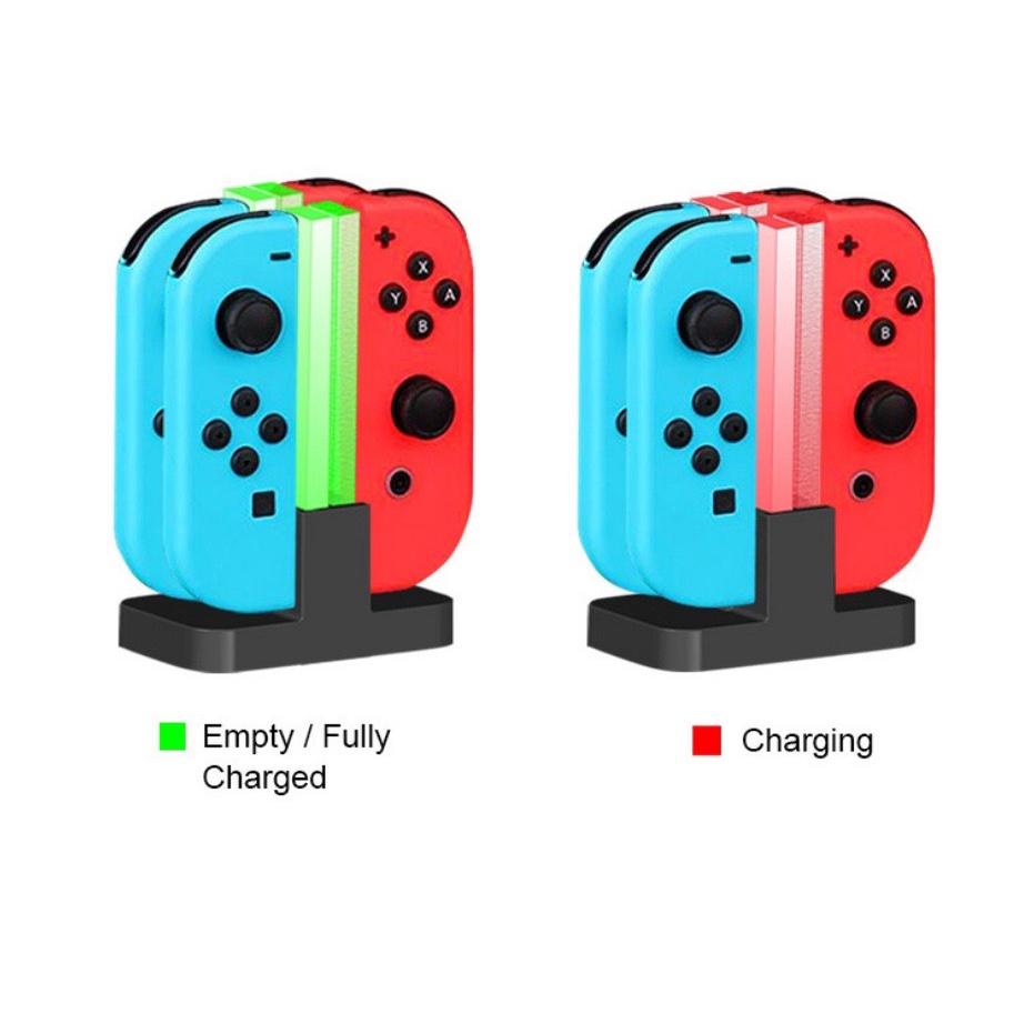 【快速出貨】 DOBE Switch 手把 可同時四支充電 NS 四合一座充 充電座 搖桿充電座 NS 手柄 充電器-細節圖3