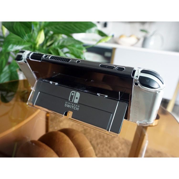 【快速出貨】 SWITCH OLED 薄款 可分離 水晶殼 保護殼 主機殼 PC材質 可放底座-細節圖4