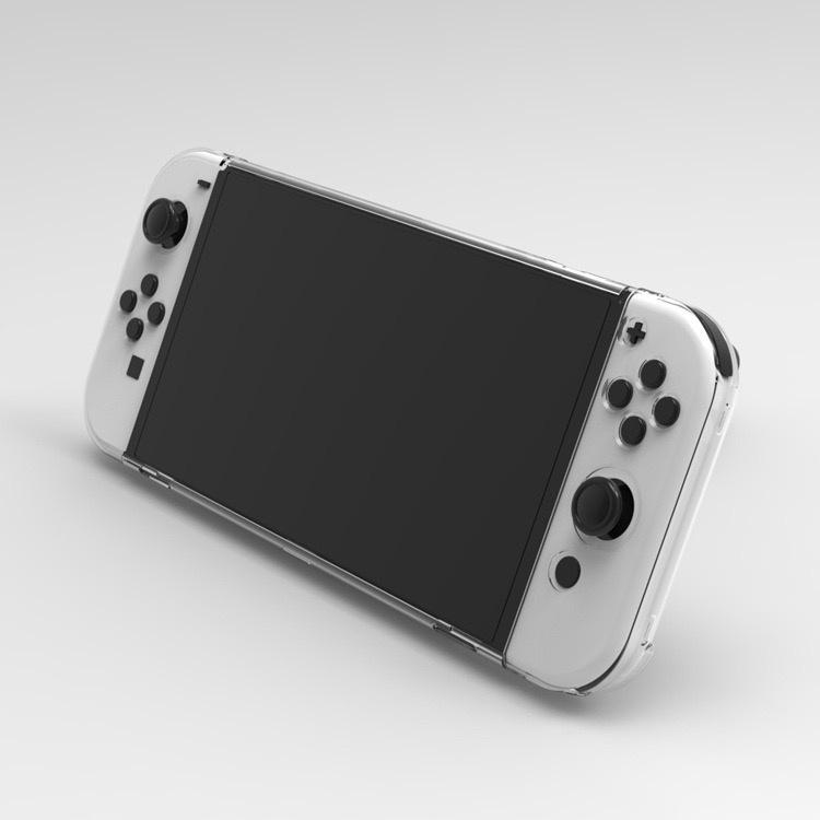 【快速出貨】 SWITCH OLED 薄款 極致保護殼 可分離 可插底座 軟殼 TPU 水晶殼 保護殼 透明殼-細節圖5
