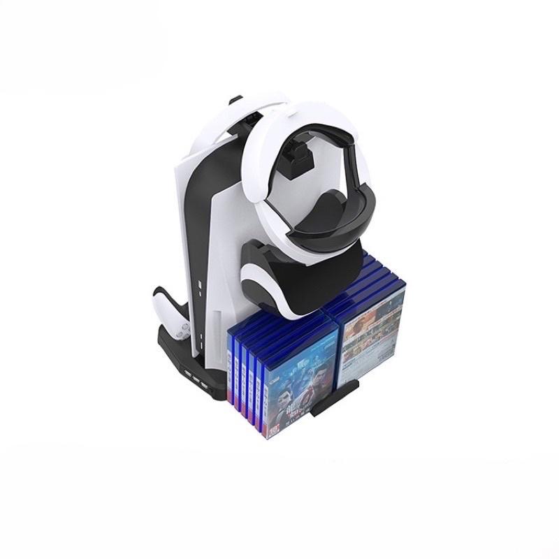 【快速出貨】 PS5 雙風扇 散熱底座 雙手把充電 PS5周邊 多功能 遊戲機 底座 充電底座 直立架 雙版本兼容 保固-細節圖3