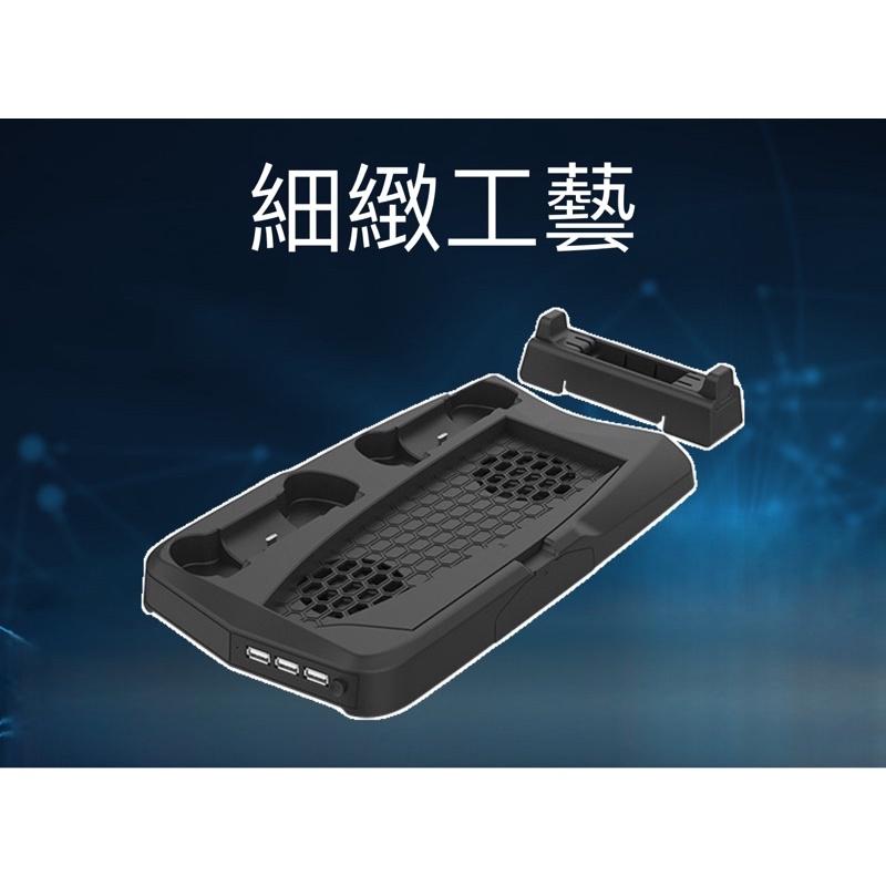 【快速出貨】 PS5 雙風扇 散熱底座 雙手把充電 PS5周邊 多功能 遊戲機 底座 充電底座 直立架 雙版本兼容 保固-細節圖4
