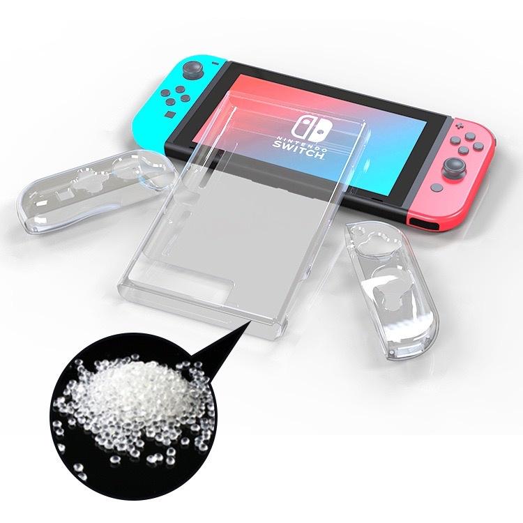 【快速出貨】 Switch 遊戲主機 保護套TPU 磨砂 透明 分體 保護殼 NS 水晶殼 薄款 可插底座-細節圖6