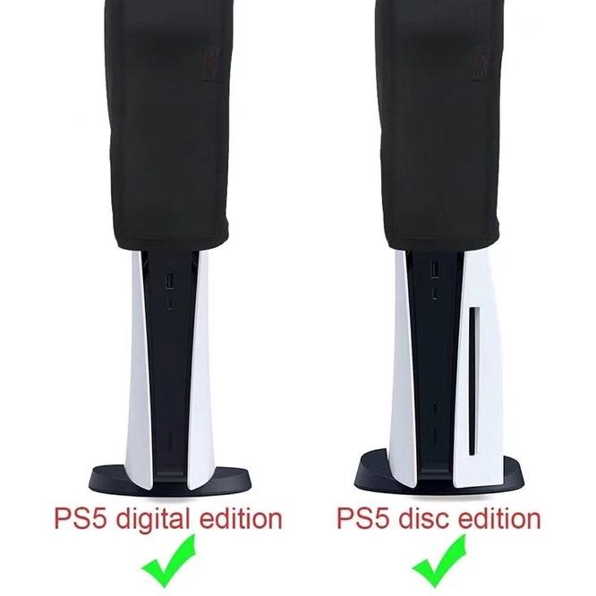 【快速出貨】 PS5 專用 有開口 防水 防塵 通用 直立 防塵罩 布套 防塵布 防寒衣材質 防塵套 光碟 數位-細節圖5