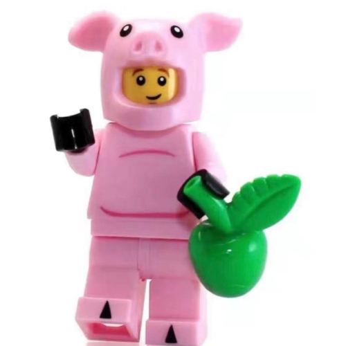 樂高 LEGO 71007 第12代 人偶包 14號 小豬人 小豬裝 豬 人偶 動物 col192