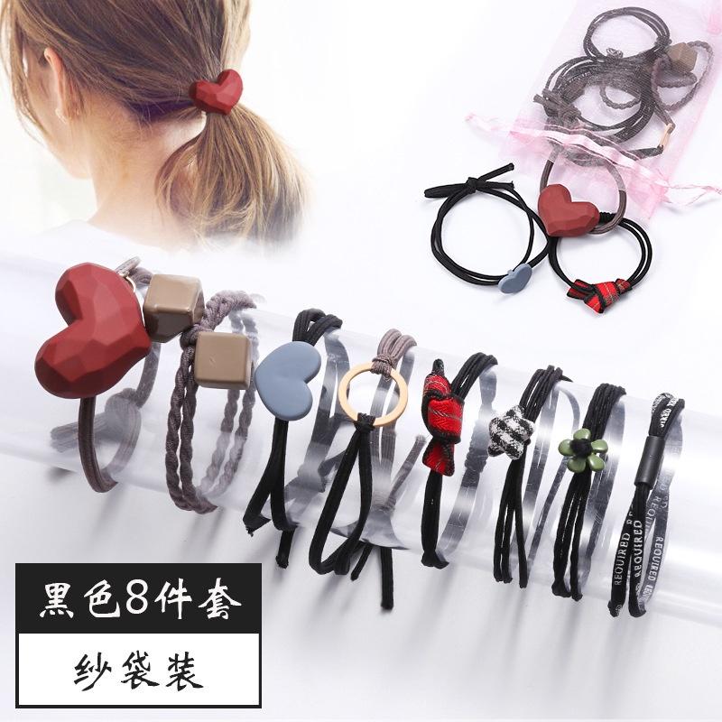 【現貨】髮繩 髮圈 髮飾 綁頭髮 髮束 韓系 大腸髮圈 韓國髮飾 綁頭髮髮圈 兒童髮圈 發圈 彈力髮圈-細節圖2