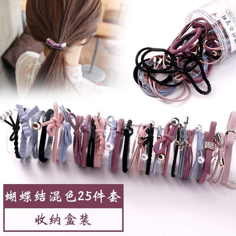 【現貨】髮繩 髮圈 髮飾 綁頭髮 髮束 韓系 大腸髮圈 韓國髮飾 綁頭髮髮圈 兒童髮圈 發圈 彈力髮圈-細節圖4