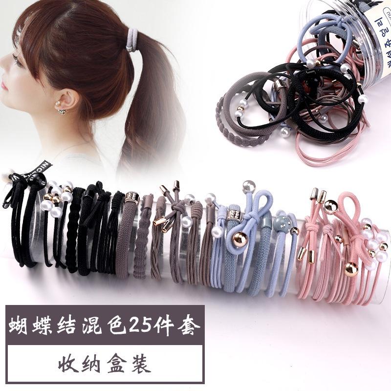 【現貨】髮繩 髮圈 髮飾 綁頭髮 髮束 韓系 大腸髮圈 韓國髮飾 綁頭髮髮圈 兒童髮圈 發圈 彈力髮圈-細節圖5