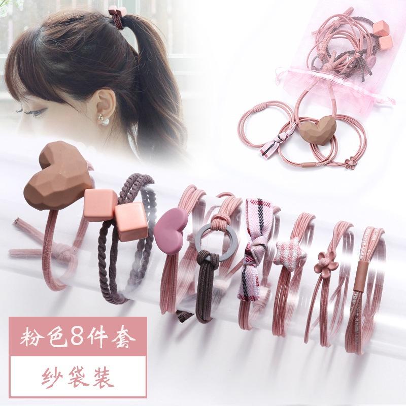 【現貨】髮繩 髮圈 髮飾 綁頭髮 髮束 韓系 大腸髮圈 韓國髮飾 綁頭髮髮圈 兒童髮圈 發圈 彈力髮圈-細節圖6