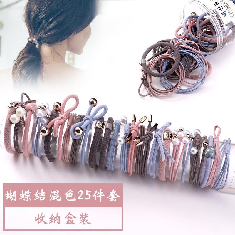【現貨】髮繩 髮圈 髮飾 綁頭髮 髮束 韓系 大腸髮圈 韓國髮飾 綁頭髮髮圈 兒童髮圈 發圈 彈力髮圈-細節圖7