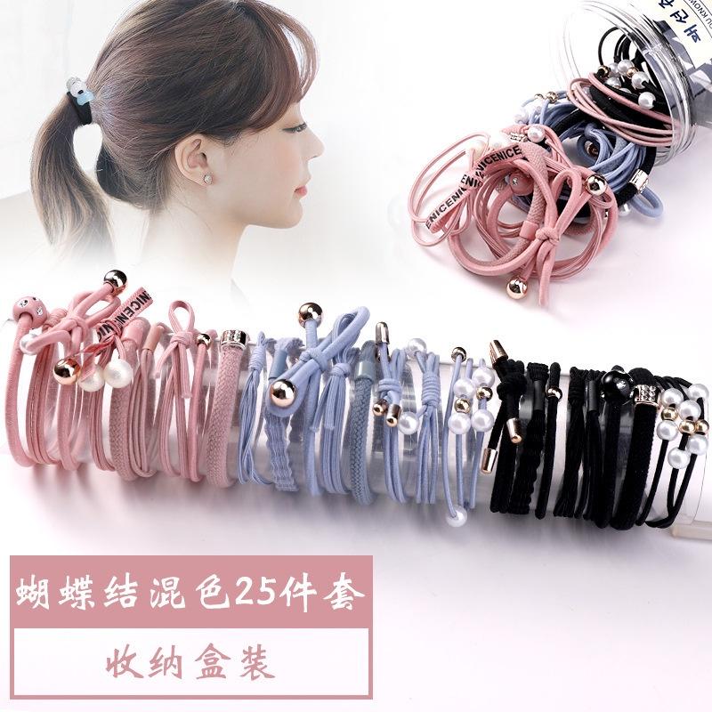 【現貨】髮繩 髮圈 髮飾 綁頭髮 髮束 韓系 大腸髮圈 韓國髮飾 綁頭髮髮圈 兒童髮圈 發圈 彈力髮圈-細節圖8