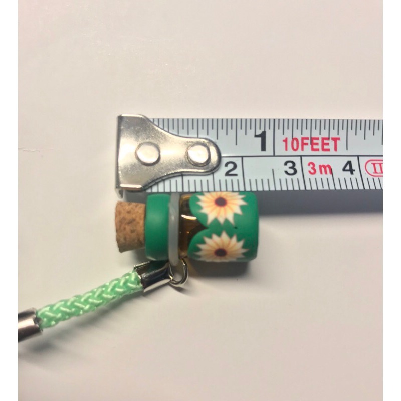 軟陶精油吊飾 聞香精油瓶 迷你精油分裝瓶 香水瓶 軟木塞薰香瓶 軟陶手機吊飾-細節圖2