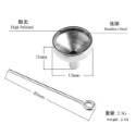 台灣出貨 不銹鋼漏斗 小漏斗 迷你漏斗 分裝 漏斗 PP塑料漏斗 精油分裝器 粉未分裝 細砂 精油-規格圖3