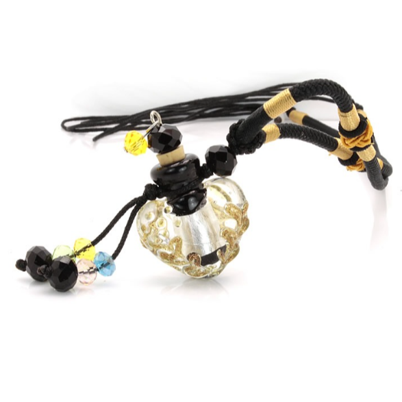 桃心巴洛克琉璃精油瓶 愛心香薰項鍊 香水項鍊 精油項鍊 五行開運 多特瑞 香草集-細節圖6