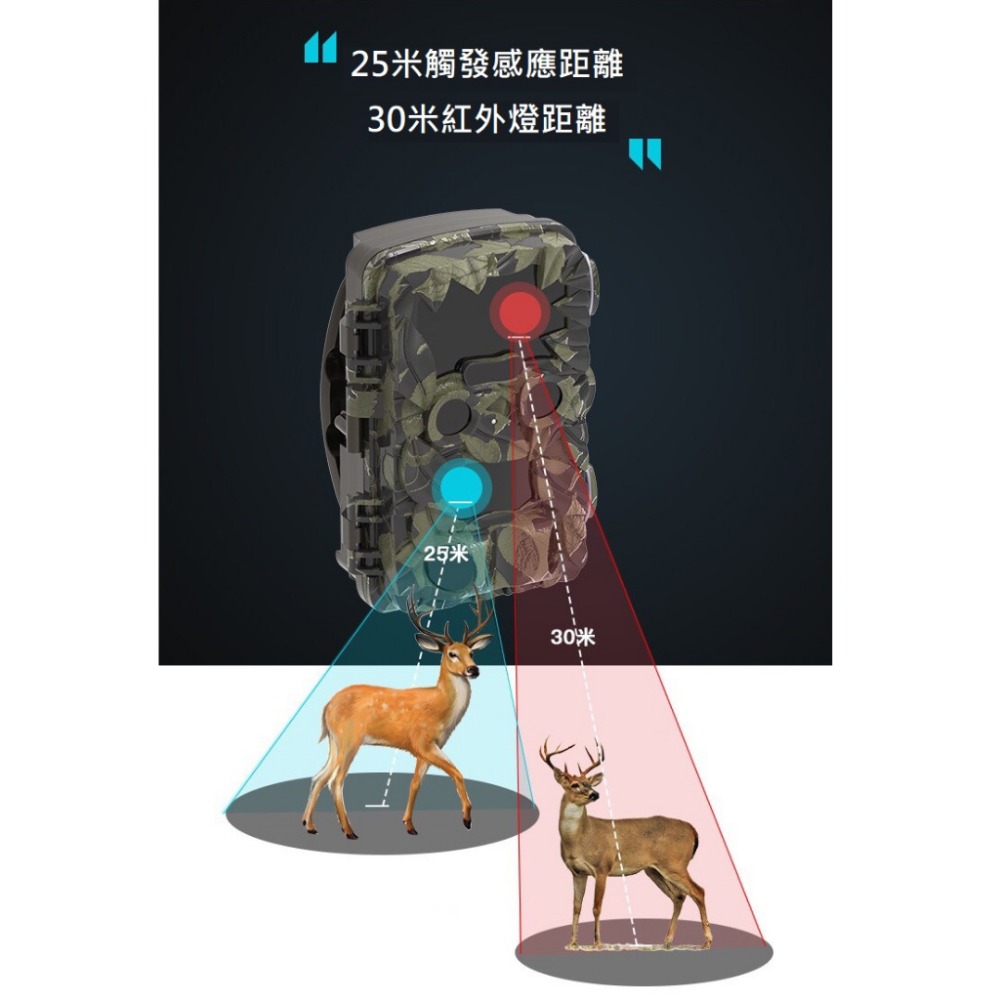 【現貨 無聲勝有聲】叢林怪獸 廣角雙鏡頭 動偵機 叢林機 紅外線自動相機 縮時錄影 打獵相機 日夜分鏡 防盜監視器 監視-細節圖2