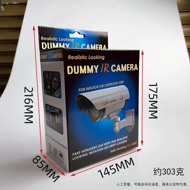 💥獨家 贈電池💥台灣出貨 監視器 仿真監視器 無錄影功能 紅燈閃爍 保全 居家安全 可調角度 假監視器 逼真-細節圖6