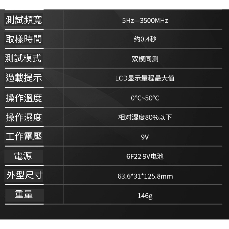 【24H出貨🎉台灣保固🎉】電磁輻射測試儀 標智GM3120 電磁波偵測儀 居家電磁波檢測 輻射 電磁波-細節圖8