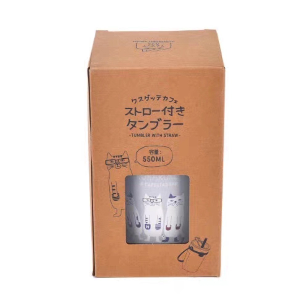 🇯🇵Kusuguru 貓咪 304不繡鋼保溫瓶  保溫保冷杯  手提咖啡杯-細節圖10