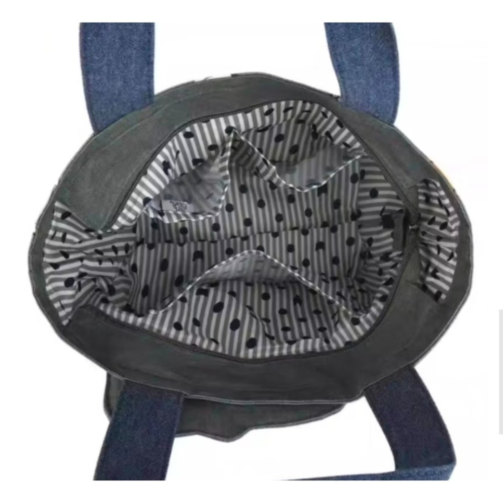 🇯🇵日本Kusuguru 露西保羅系列  刺繡貓咪手提包 帆布包 手拎包 休閒包-細節圖9