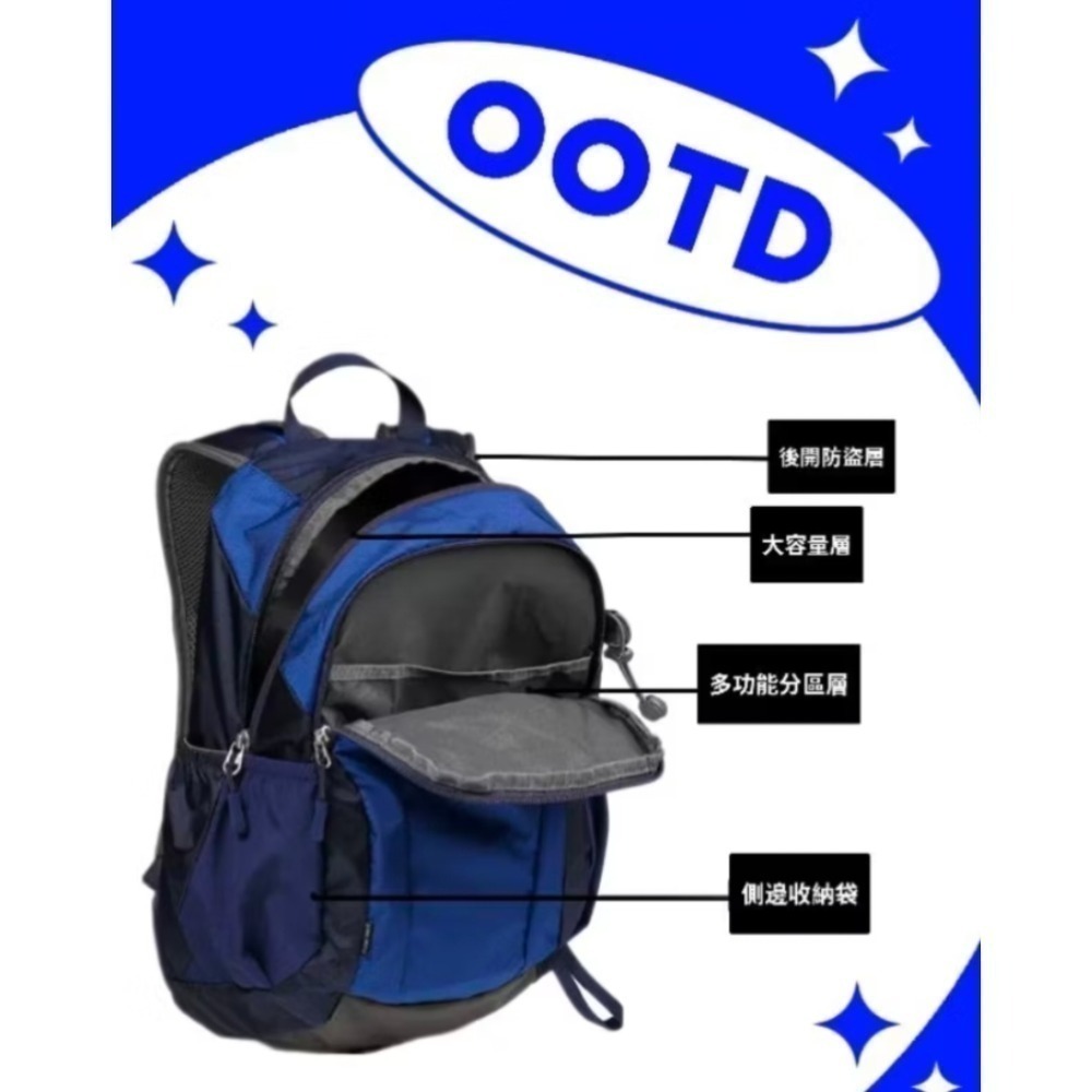 Onepolar 極地戶外旅行包 男女通用雙肩包 運動輕便小背包 通勤書包 18L-細節圖4