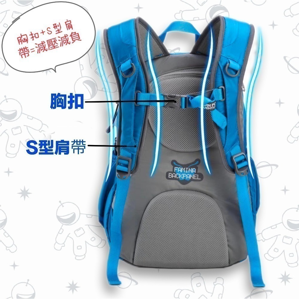 Onepolar 極地戶外旅行包 男女通用雙肩包 運動輕便小背包 通勤書包 18L-細節圖6