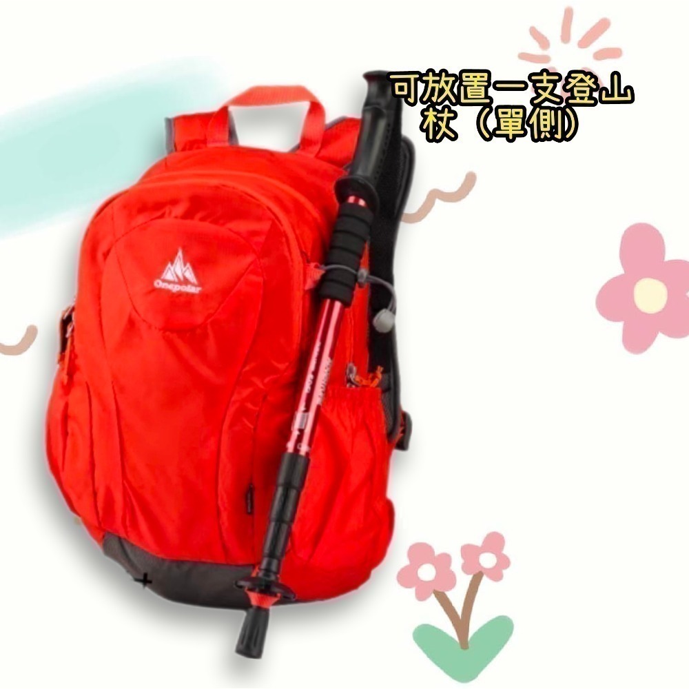 Onepolar 極地戶外旅行包 男女通用雙肩包 運動輕便小背包 通勤書包 18L-細節圖8