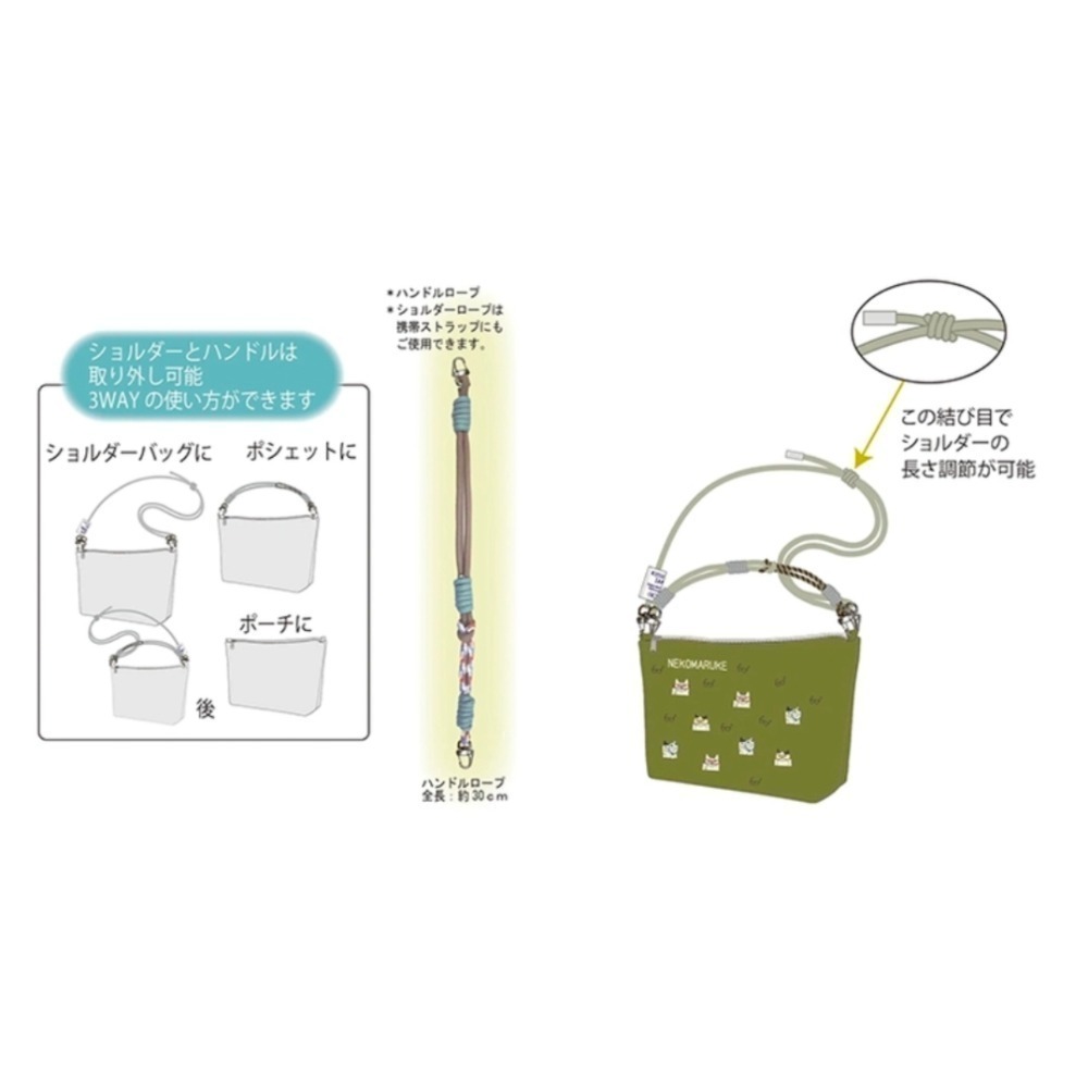 🇯🇵日本Kusuguru 刺繡貓咪斜胯包 手提包 方包 單肩包-細節圖11