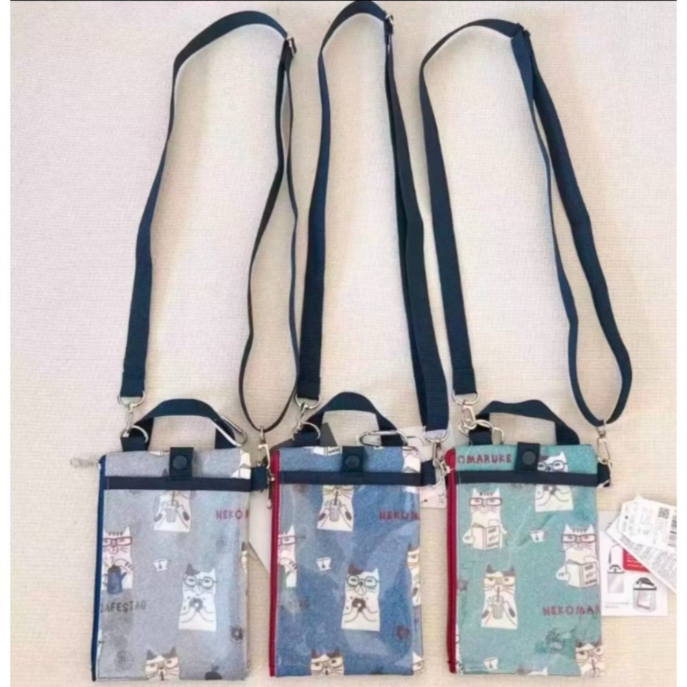 🇯🇵Kusuguru 貓兄弟 露西保羅系列  防水手機包 斜肩包 手拎包 卡包零錢包 拉鍊包 可觸控手機螢幕包-細節圖4