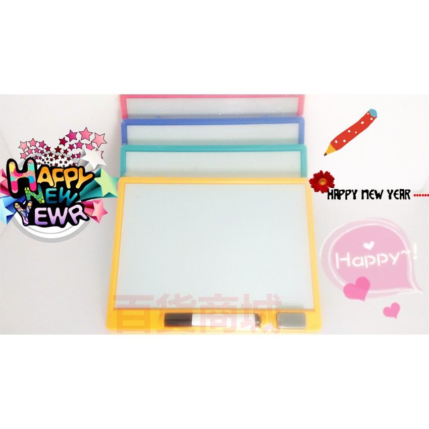 【百貨商城】台灣製造 小白板 練習板 畫板 留言板 磁吸式 教學板 畫畫 白板 磁吸白板-細節圖2
