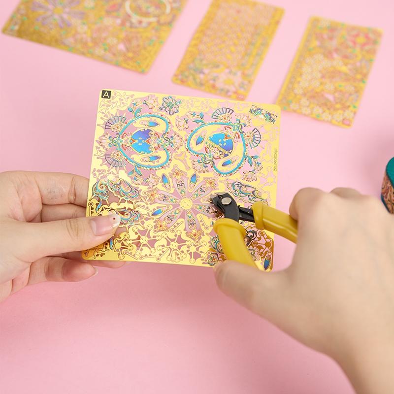 鋼鐵火星人益智玩具★ 步步生蓮- 晴空佩-紫雲佩 ★拼酷★MU藝模★3D立體金屬拼圖★DIY金屬模型-細節圖4