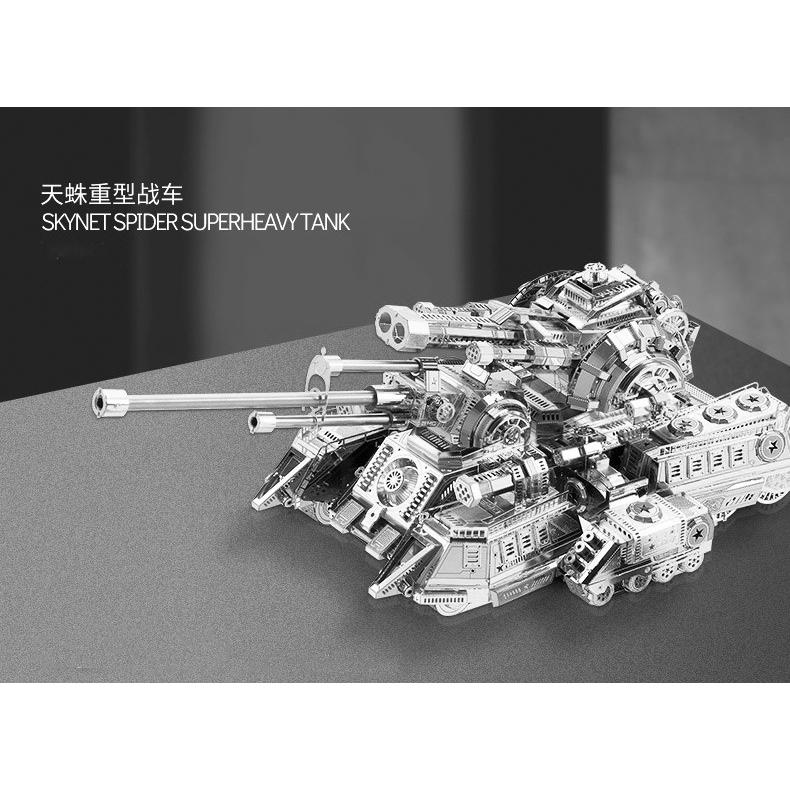 鋼鐵火星人益智玩具★ 天蛛重型坦克 ★拼酷★MU藝模★3D立體金屬拼圖★DIY金屬模型-細節圖2