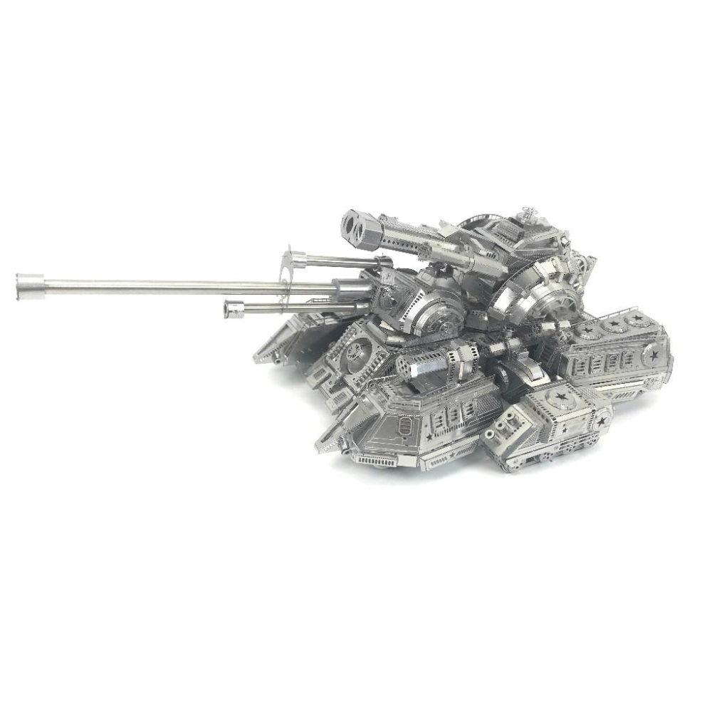 鋼鐵火星人益智玩具★ 天蛛重型坦克 ★拼酷★MU藝模★3D立體金屬拼圖★DIY金屬模型-細節圖4