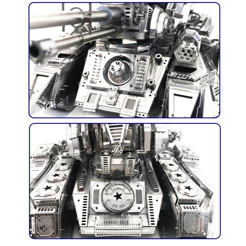 鋼鐵火星人益智玩具★ 天蛛重型坦克 ★拼酷★MU藝模★3D立體金屬拼圖★DIY金屬模型-細節圖7
