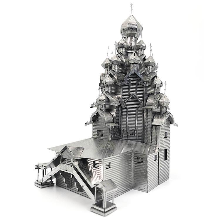 鋼鐵火星人益智玩具★ 主顯聖榮大教堂 ★拼酷★MU藝模★3D立體金屬拼圖★DIY金屬模型-細節圖3