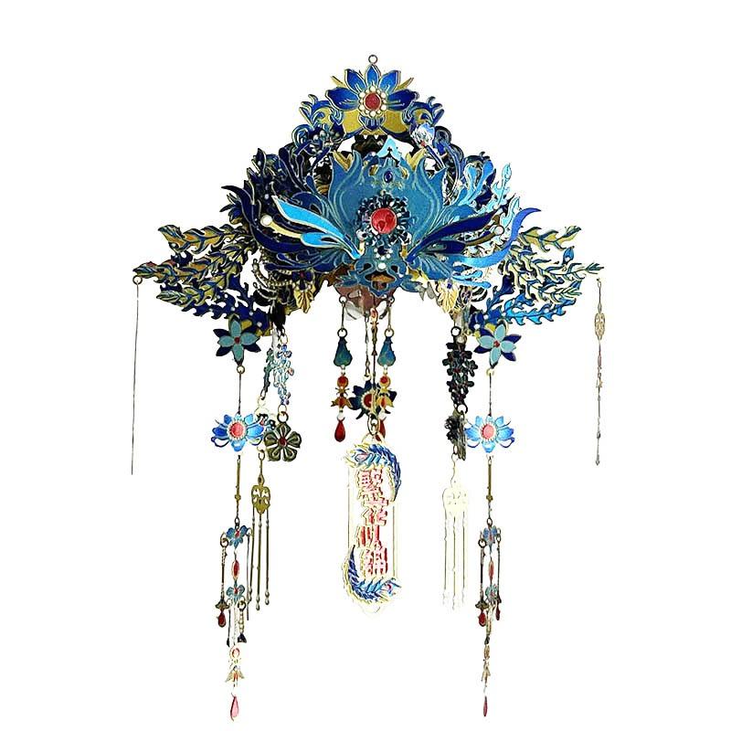 鋼鐵火星人益智玩具◎ 繁花似錦 鳳冠 ◎拼酷◎MU藝模◎3D立體金屬拼圖◎DIY金屬模型-細節圖3