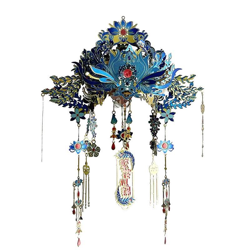 鋼鐵火星人益智玩具◎ 繁花似錦 鳳冠 ◎拼酷◎MU藝模◎3D立體金屬拼圖◎DIY金屬模型-細節圖4