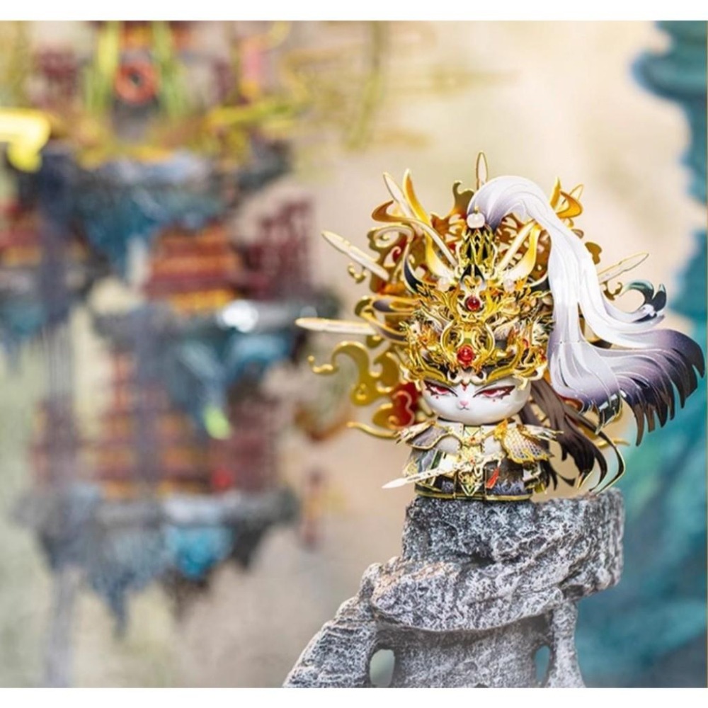 鋼鐵火星人益智玩具★喵之城系列-喵帝君 ★拼酷★MU藝模★3D立體金屬拼圖★DIY金屬模型-細節圖4